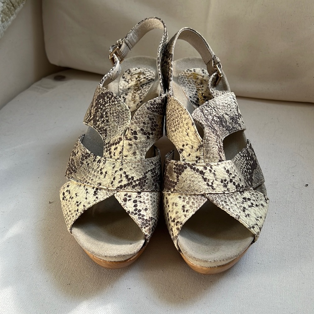 Earthies Snakeskin Sandals